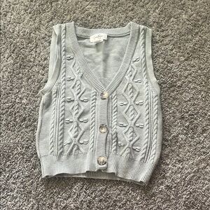 Jessica Simpson Gray V-Neck Sweater